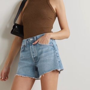 Agolde Parker Distressed Denim Short SZ 27